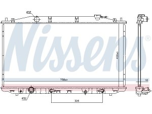 68138 (NISSENS) Радіатор основнийHonda Accord CP/CS USA 07-13 Honda Accord CU/CW 08-15