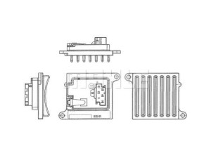 ABR 36 000P (MAHLE) Резистор пічкиMercedes-Benz CLK W209 02-10 Mercedes-Benz ML W163 98-05 Mercedes-Benz S-Class W221 05-13