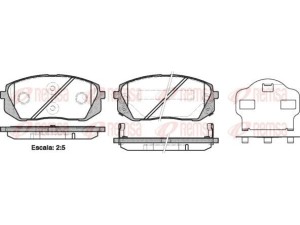 1302.02 (REMSA) Колодки гальмівні дискові передні
