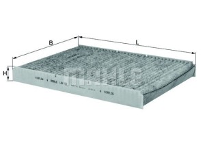 LAK63 (MAHLE) Фільтр салону вугільнийVW Passat B5 96-05 Audi A3 96-03 Skoda Octavia Tour 96-10