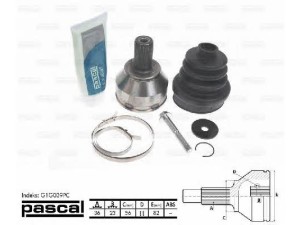 G1G039PC (PASCAL) ШРУС передний наружный комплектFord C-MAX 02-10 Ford Focus II 04-11 Volvo S40 04-12