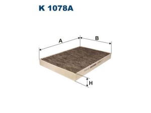 K1078A (FILTRON) Фільтр салону вугільнийAudi A6 97-04 Audi A4 04-08 SEAT Exeo 08-13