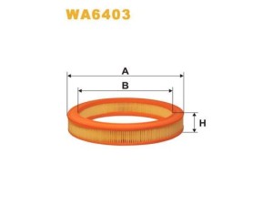 WA6403 (WIX FILTERS) Фільтр повітряний