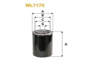 WL7175 (WIX FILTERS) Фільтр маслянийToyota Land Cruiser Prado 120 03-09 Ford Ranger 00-06 Mazda B-Series 98-06