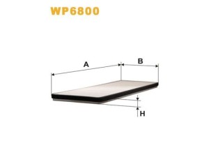 WP6800 (WIX FILTERS) Фільтр салонуOpel Combo B 94-01 Opel Astra G 98-05