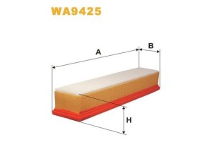 WA9425 (WIX FILTERS) Фільтр повітрянийRenault Logan 04-13 Nissan Almera N16 00-06 Dacia Logan 04-12