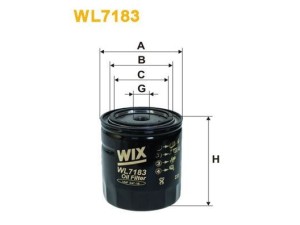 WL7183 (WIX FILTERS) Фільтр масляний