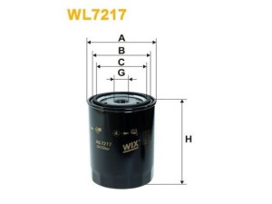 WL7217 (WIX FILTERS) Фільтр маслянийVW Transporter T4 90-03 Ford Galaxy 94-06 SEAT Toledo I 91-99