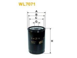 WL7071 (WIX FILTERS) Фільтр маслянийVW Golf VI 09-14 Audi A4 04-08 Skoda Octavia A5 04-13