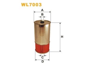 WL7003 (WIX FILTERS) Фільтр маслянийMercedes-Benz MB100 88-92