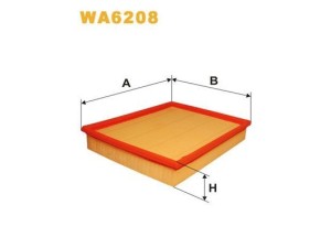 WA6208 (WIX FILTERS) Фильтр воздушный