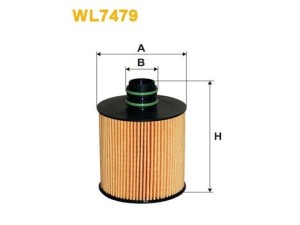 WL7479 (WIX FILTERS) Фильтр масляныйFiat Doblo 09-23 Opel Combo D 11-18 Suzuki SX4 S-Cross 14-21