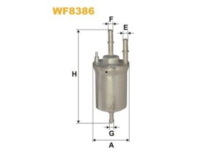 WF8386 (WIX FILTERS) Фільтр паливнийVW Passat B7 10-15 Audi A3 03-12 Skoda Octavia A5 04-13