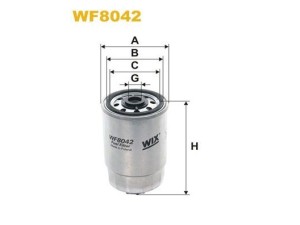 WF8042 (WIX FILTERS) Фильтр топливныйRenault Mascott 99-04 Ford Escort 80-86 VW Transporter T3 79-92