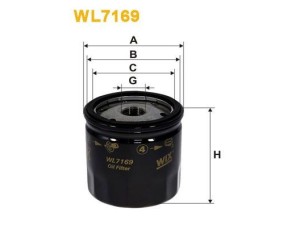 WL7169 (WIX FILTERS) Фильтр масляныйVW Golf III 91-98 VW Polo 81-94