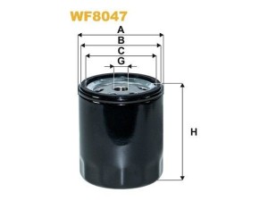 WF8047 (WIX FILTERS) Фильтр топливныйMercedes-Benz MB100 88-92 Mercedes-Benz T1 (601) 77-95