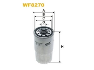 WF8270 (WIX FILTERS) Фільтр паливнийBMW 5 E39 97-04 Land Rover Freelander 96-06 Rover 75 99-05