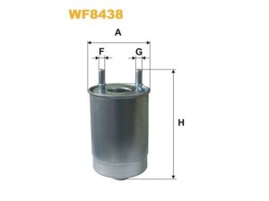 WF8438 (WIX FILTERS) Фильтр топливныйRenault Scenic III 09-16 Renault Megane III 09-16 Suzuki Grand Vitara 06-17