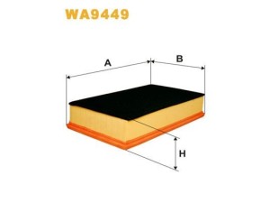 WA9449 (WIX FILTERS) Фільтр повітрянийVW Transporter T6 16- VW Transporter T5 03-15