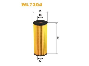 WL7304 (WIX FILTERS) Фільтр маслянийVW LT28-55 96-06 Mercedes-Benz G-Class W463 90-18 SsangYong Rexton 06-12