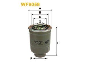 WF8058 (WIX FILTERS) Фільтр паливнийHyundai H-1 97-04 Kia Carnival 98-06 Mitsubishi Pajero II 91-99