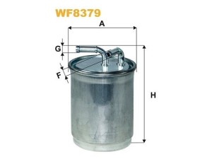 WF8379 (WIX FILTERS) Фільтр паливнийVW Polo 09-18 Audi A1 10-18 Skoda Fabia II 07-14