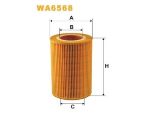 WA6568 (WIX FILTERS) Фільтр повітрянийSmart Fortwo 98-07