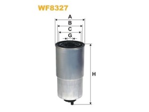 WF8327 (WIX FILTERS) Фильтр топливныйFiat Multipla 03-10 Fiat Punto 03-10 Kia Sorento 02-09