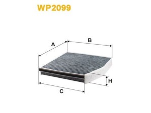 WP2099 (WIX FILTERS) Фільтр салонуMercedes-Benz GLA X156 13-20 Mercedes-Benz A-Class W176 12-18 Infiniti Q30 16-19