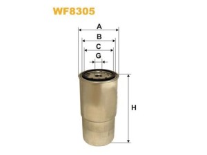 WF8305 (WIX FILTERS) Фільтр паливнийHyundai Trajet FO 00-08 Hyundai Santa FE 00-06 Hyundai Elantra XD 00-06