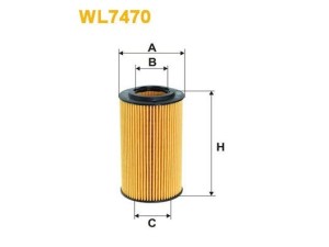 WL7470 (WIX FILTERS) Фільтр маслянийMercedes-Benz Sprinter 906 06-18 Infiniti Q30 16-19 Jeep Compass 06-16