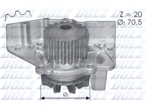 C119 (DOLZ) Помпа системи охолодженняFiat Ducato 94-02 Peugeot Partner 96-08 Citroen Berlingo 96-08