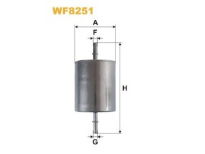 WF8251 (WIX FILTERS) Фільтр паливнийFord Mondeo III 00-07 Ford Transit 06-14