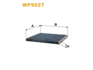 WP9027 (WIX FILTERS) Фільтр салону вугільнийLexus RX 09-15 Toyota Prius 09-17 Subaru Legacy 03-09