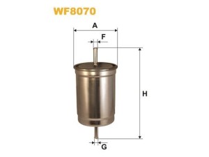 WF8070 (WIX FILTERS) Фільтр паливнийVolvo C70 96-05