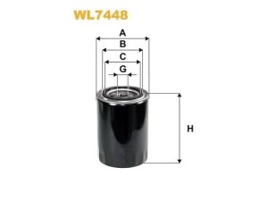 WL7448 (WIX FILTERS) Фильтр масляныйVW Passat B5 96-05 Audi A4 04-08 Skoda Superb 01-08