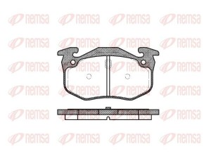 0144.06 (REMSA) Колодки гальмівні дисковіVW Golf VI 09-14 Skoda Octavia A5 04-13 Renault Clio II 98-05