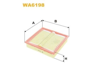 WA6198 (WIX FILTERS) Фільтр повітрянийMercedes-Benz E-Class W124 84-95 Mercedes-Benz 190 (W201) 82-93