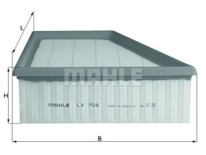 LX708 (KNECHT) Фільтр повітрянийVW Polo 02-09 Skoda Fabia II 07-14 SEAT Ibiza 09-17