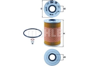 OX41D (KNECHT) Фильтр масляныйBMW 7 E32 86-94