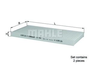 LA444/S (KNECHT) Фильтр салонаRenault Logan 04-13 Hyundai Tucson 04-09 Kia Sportage 04-10
