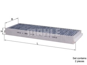 LAK239/S (KNECHT) Фільтр салону вугільнийAudi A6 04-11 Audi A3 03-12 Toyota Land Cruiser 200 07-21