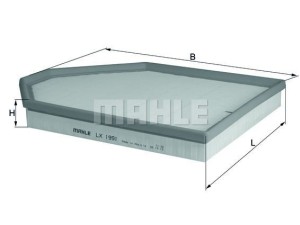 LX1991 (KNECHT) Фільтр повітрянийBMW X4 G02 18- BMW X4 F26 14-17 BMW X3 F25 10-17