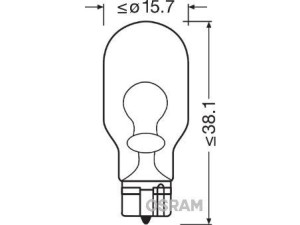 921-02B (OSRAM) Лампа ліхтаря безцокольна стоп-сигналу 12V W16W 16W W2Audi A6 11-18 Skoda Superb 08-15 Renault Megane III 09-16