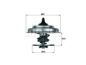 TX1879D (MAHLE) ТермостатSsangYong Rodius 07-13 Jeep Cherokee 01-07 Chrysler Voyager 00-07