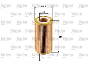 586505 (VALEO) Фильтр масляныйOpel Vectra C 02-08 Opel Astra G 98-05 SAAB 9-3 02-11