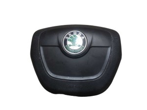 5J0880201H (SKODA) Подушка безопасности в руль 4 спицы 09- -11Skoda Fabia II 07-14