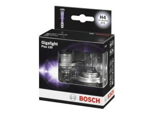 1987301106 (BOSCH) Лампа фары галогенная 2 шт комплект 12V 60/55W H4 +120%VW Transporter T5 03-15 Audi A3 96-03 Skoda Fabia II 07-14