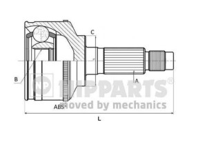 N2820525 (NIPPARTS) ШРУС наружныйHyundai Elantra XD 00-06 Hyundai Coupe 02-09