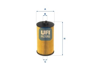 2506400 (UFI) Фильтр масляный